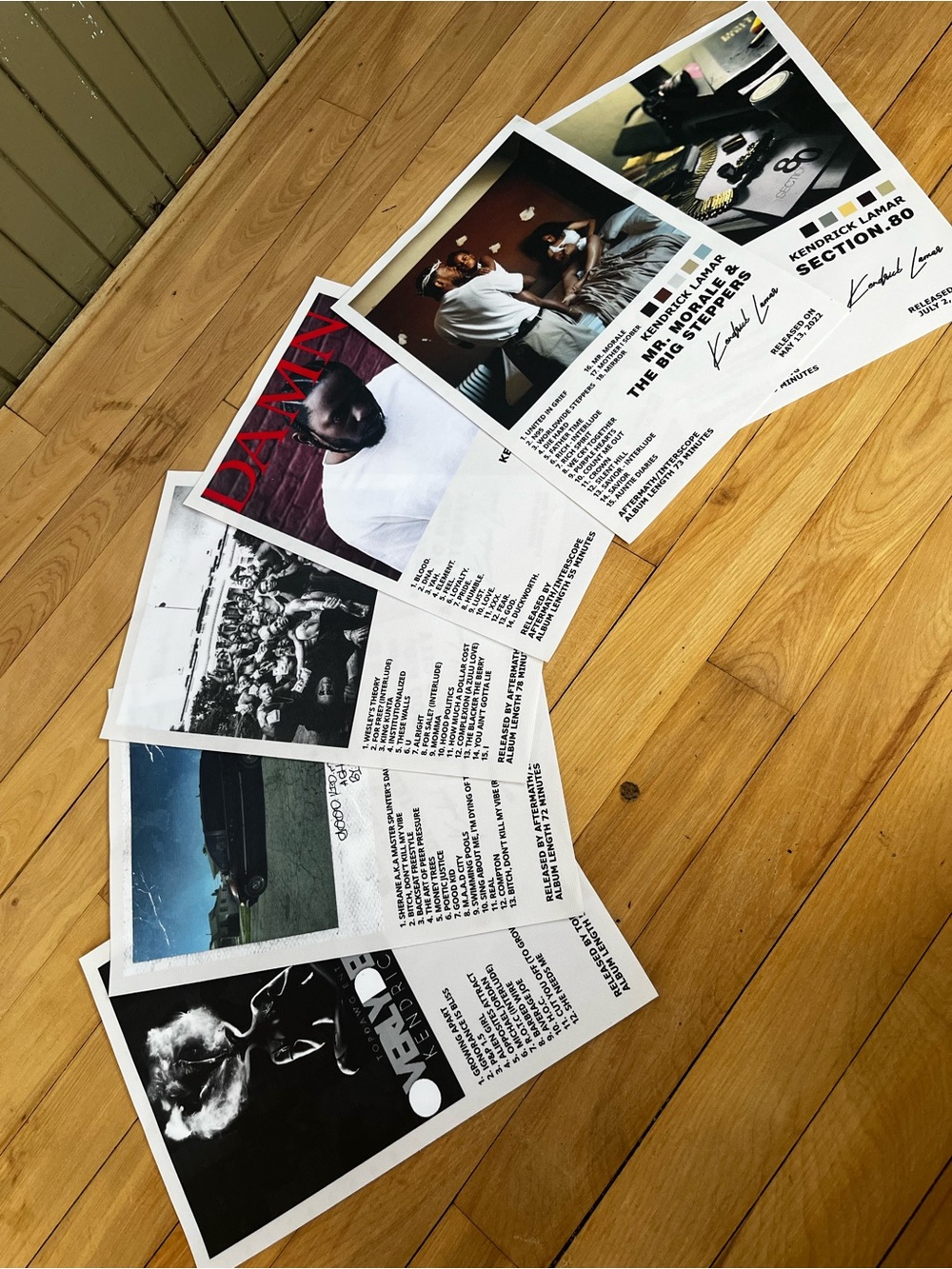 Kendrick Lamar Album Cover Canvas Posters 12x8 lot of 6